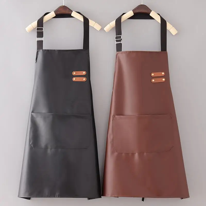 Woodworking Apron - Skóra PU wodoodporna i olejoodporny fartuch