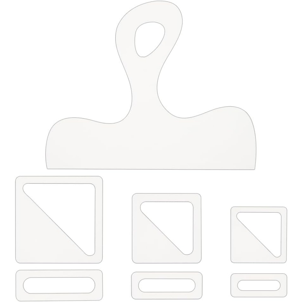 Woodworking Templates - 7 szt. Szablonów do charcuterie z