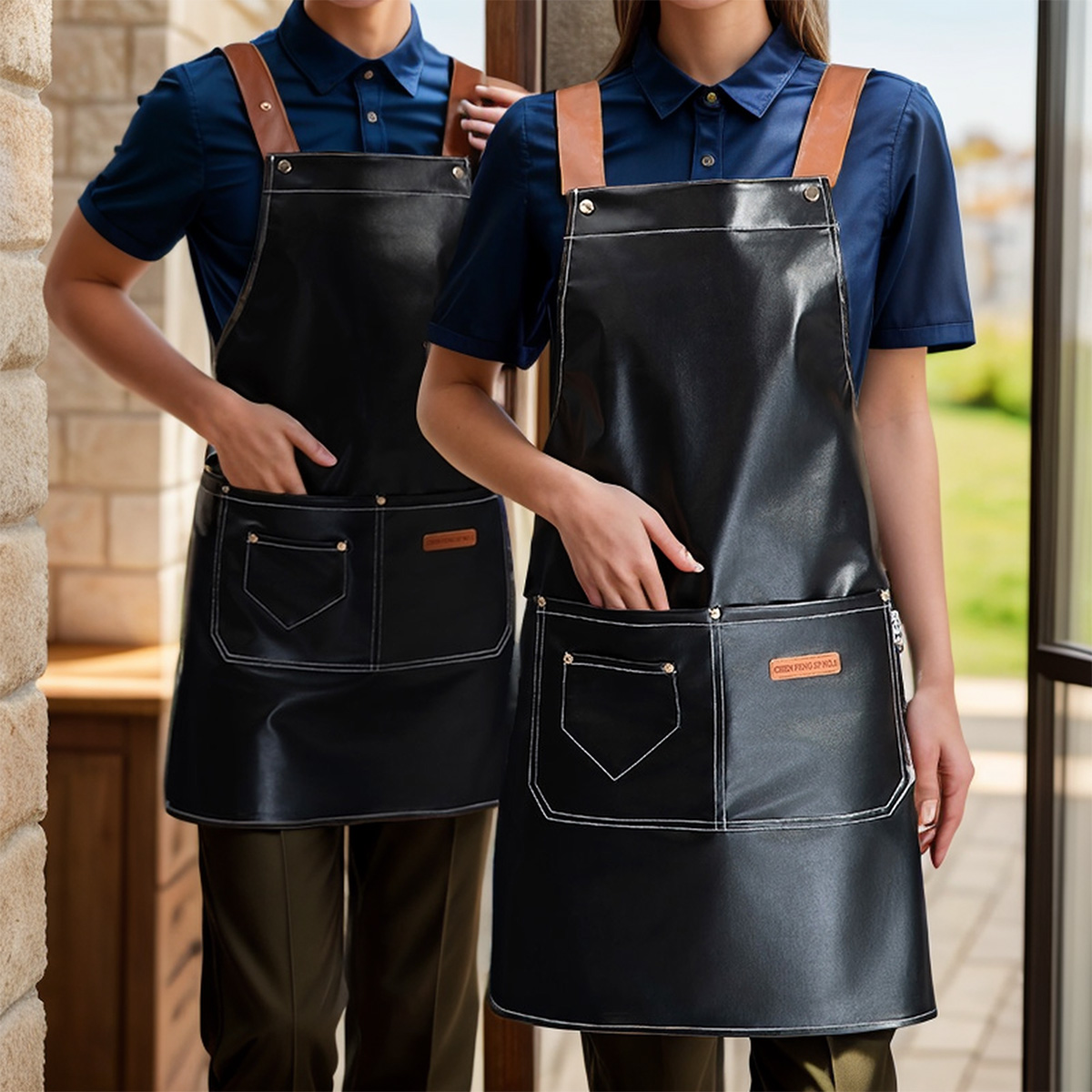 Woodworking Apron - 1 sztuka Regulowany fartuch z sztucznej