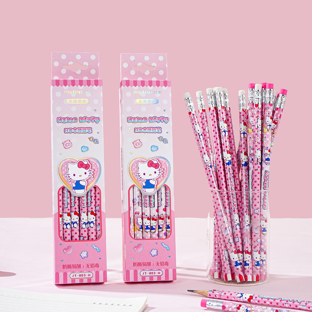 Woodworking Ideas - 12 szt. Oryginalne ołówki HB Sanrio