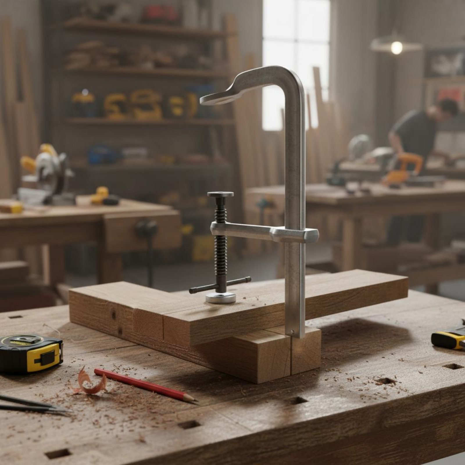 Woodworking Workshop Design - Zacisk F o dużej wytrzymałości, pogrubiony,