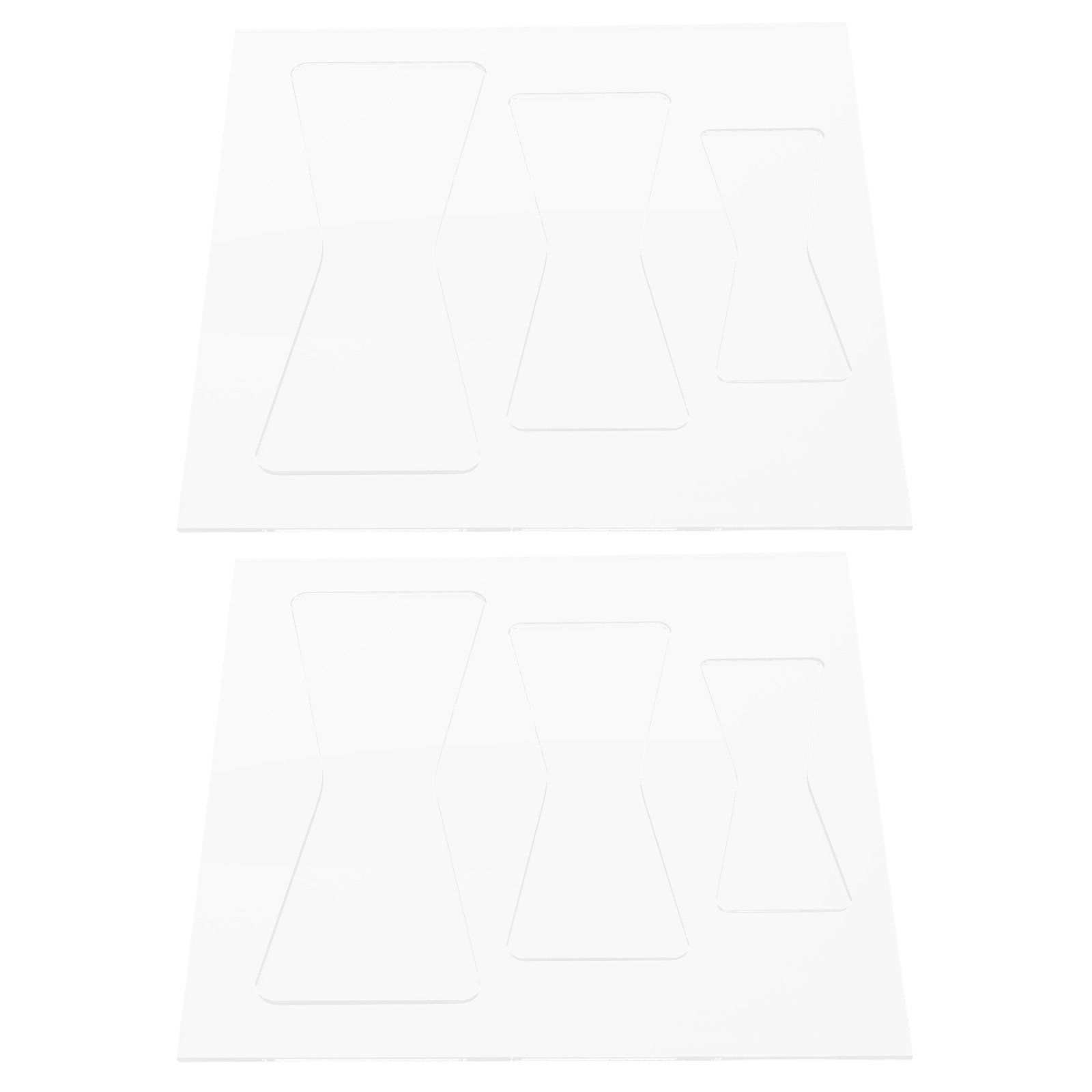 Woodworking Templates - 2 szt. Akrylowe szablony do obróbki