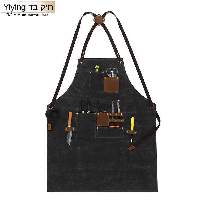 Modny fartuch z płótna olejowa – Woodworking Apron recenzja i cena
