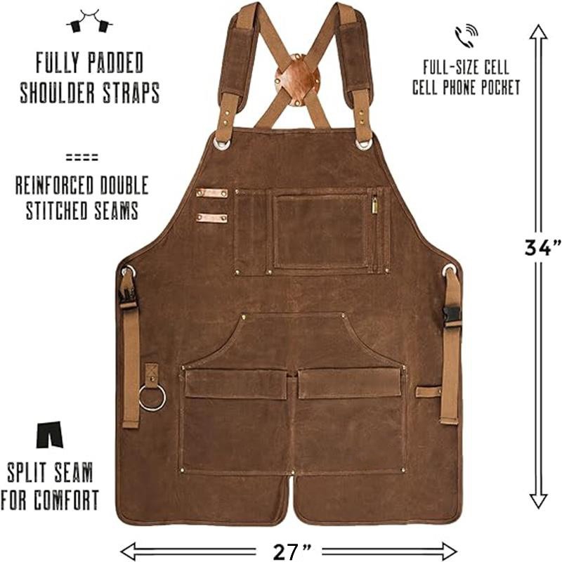 Woskowany, gruby, wzmocniony p – Woodworking Apron recenzja i cena
