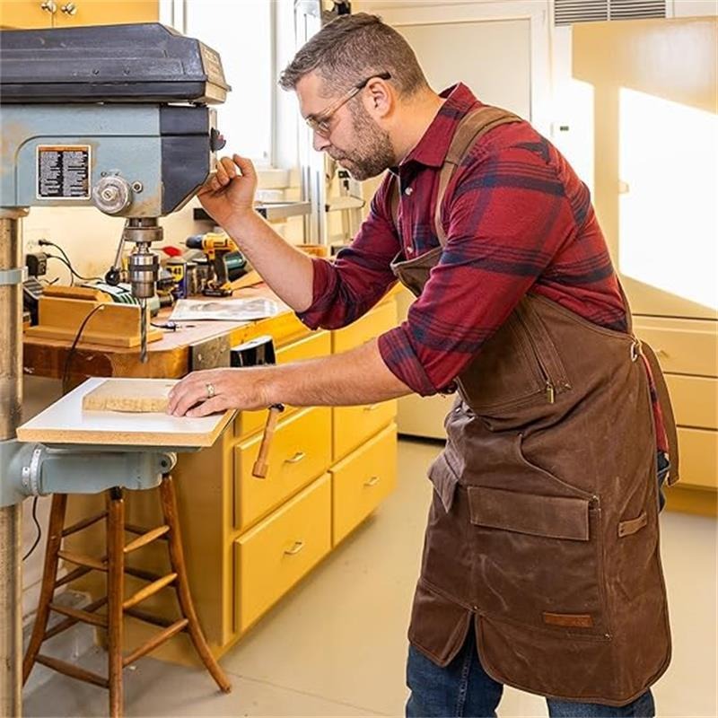 Woskowany, gruby, wzmocniony p – Woodworking Apron recenzja i cena