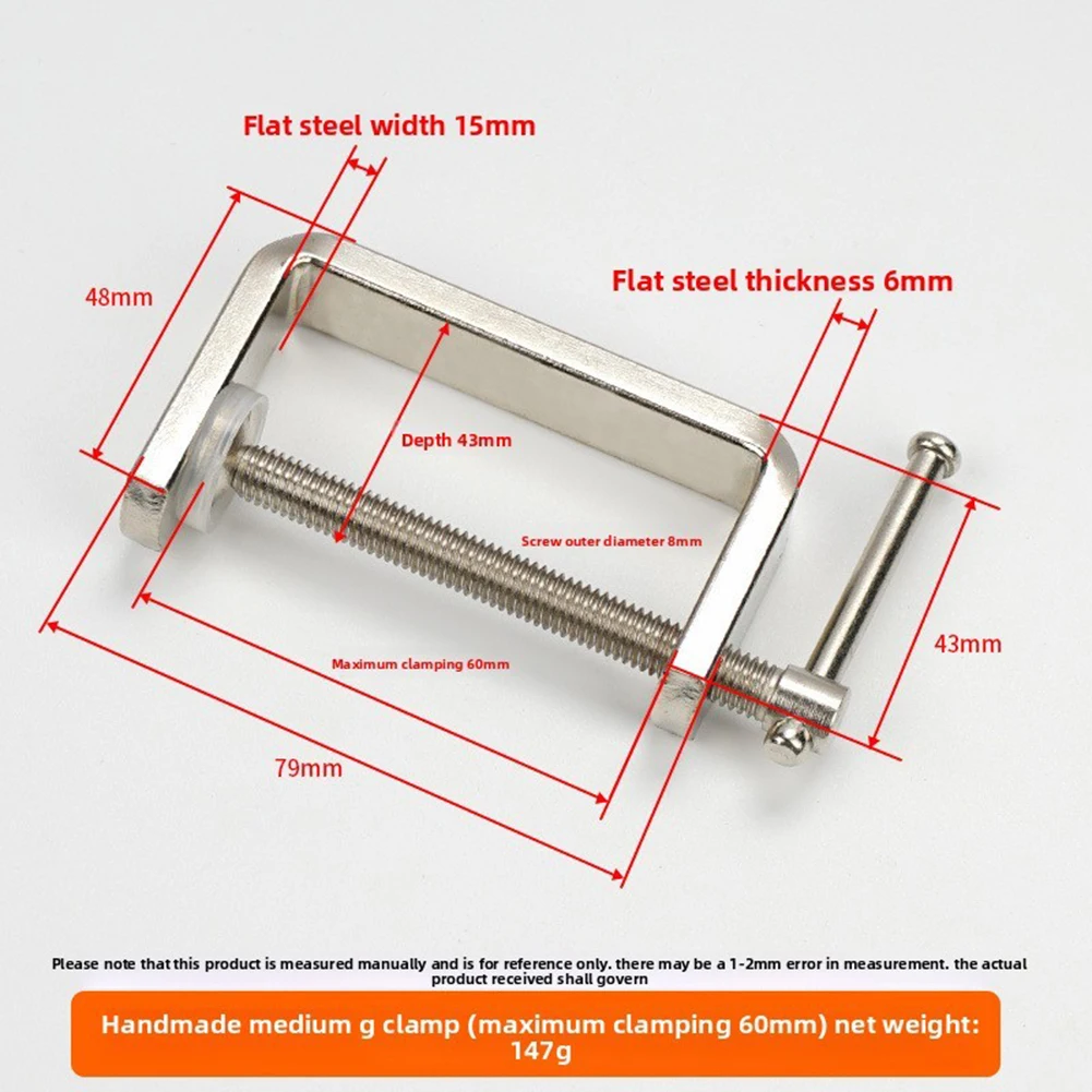 Wytrzymała zaciskarka G-Clamp  – Woodworking Workshop Design recenzja i cena
