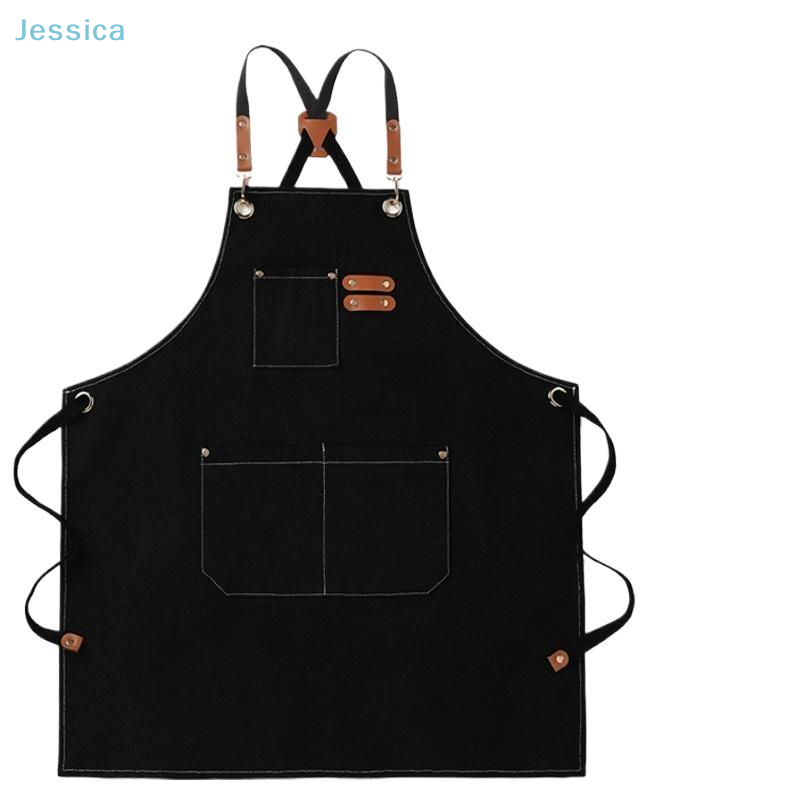 ♥ Czarny fartuch dżinsowy z wi – Woodworking Apron recenzja i cena