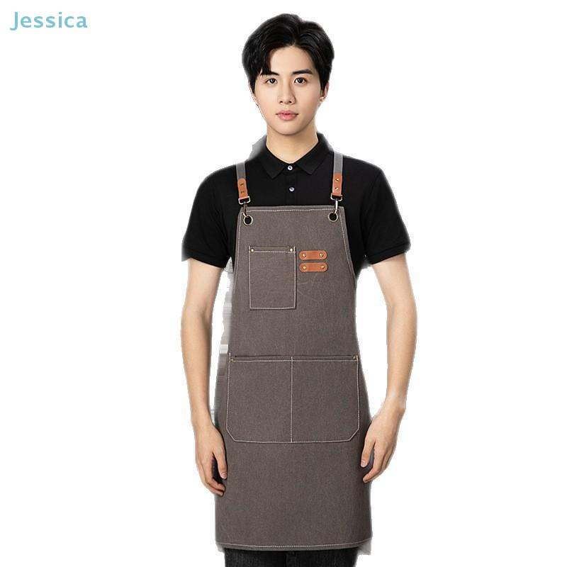 ♥ Czarny fartuch dżinsowy z wi – Woodworking Apron recenzja i cena