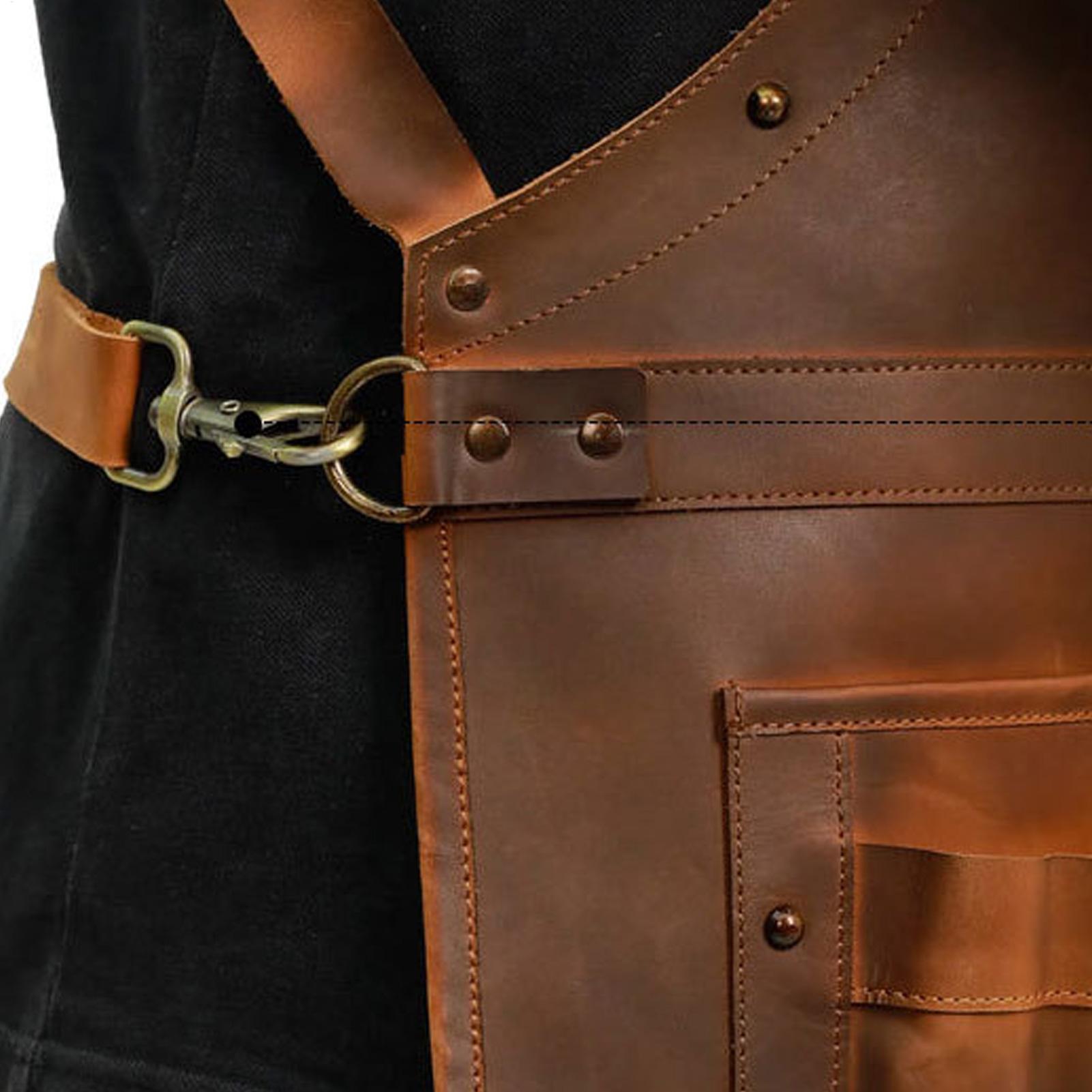 Skórzany fartuch z wieloma kie – Woodworking Apron recenzja i cena